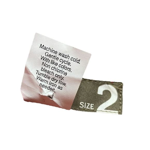 J. Crew Shorts Tie Die Chinos Khakis Red White High Rise Pockets Zip Women 2 - Picture 5 of 7